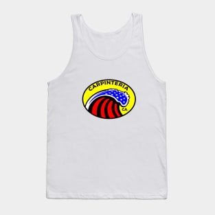 Carpinteria California Surfing Surf Patriotic Wave Rincon Tank Top